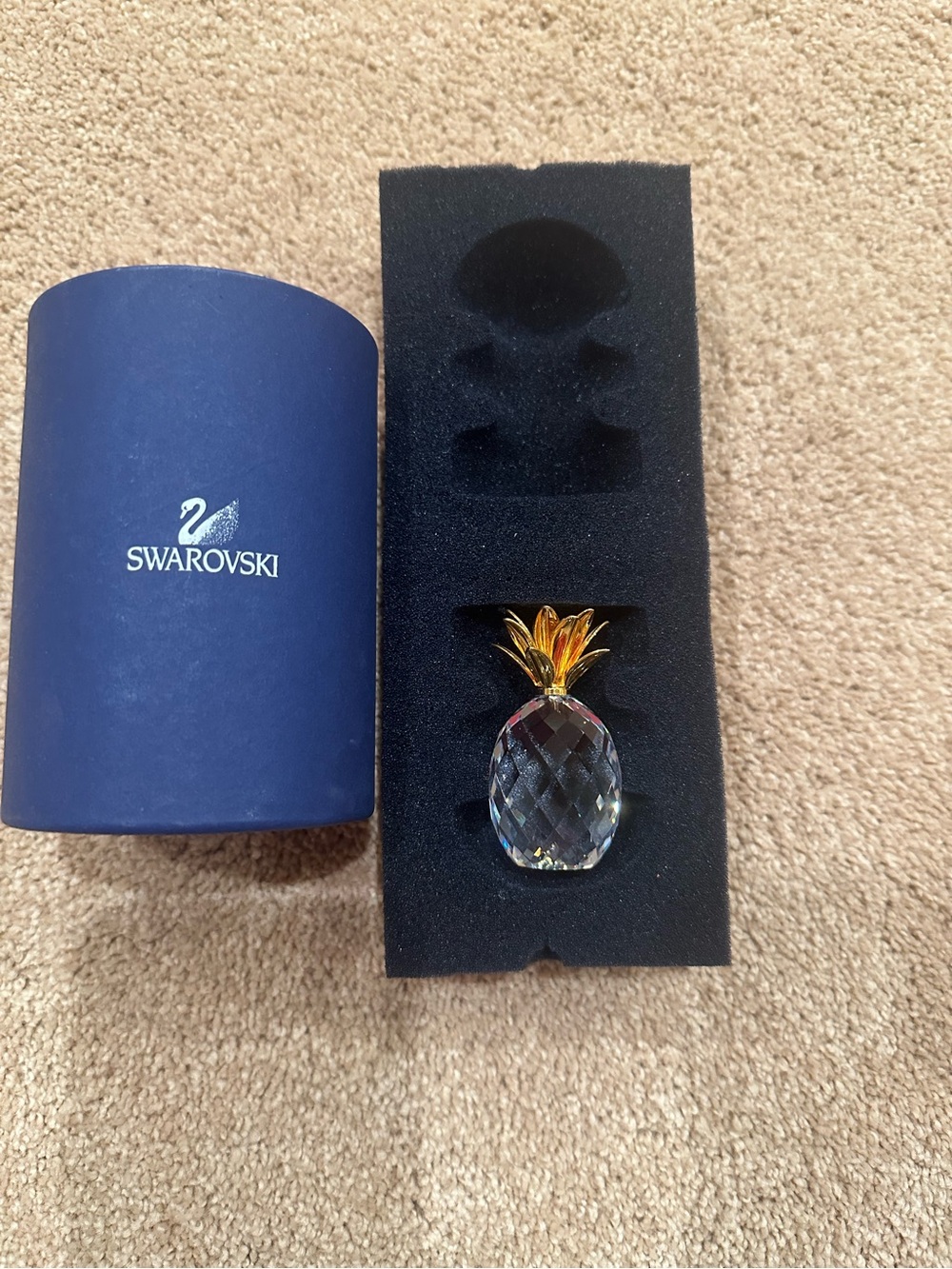 Swarovski Crystal Figurine # 12726- Small Pineapple in box